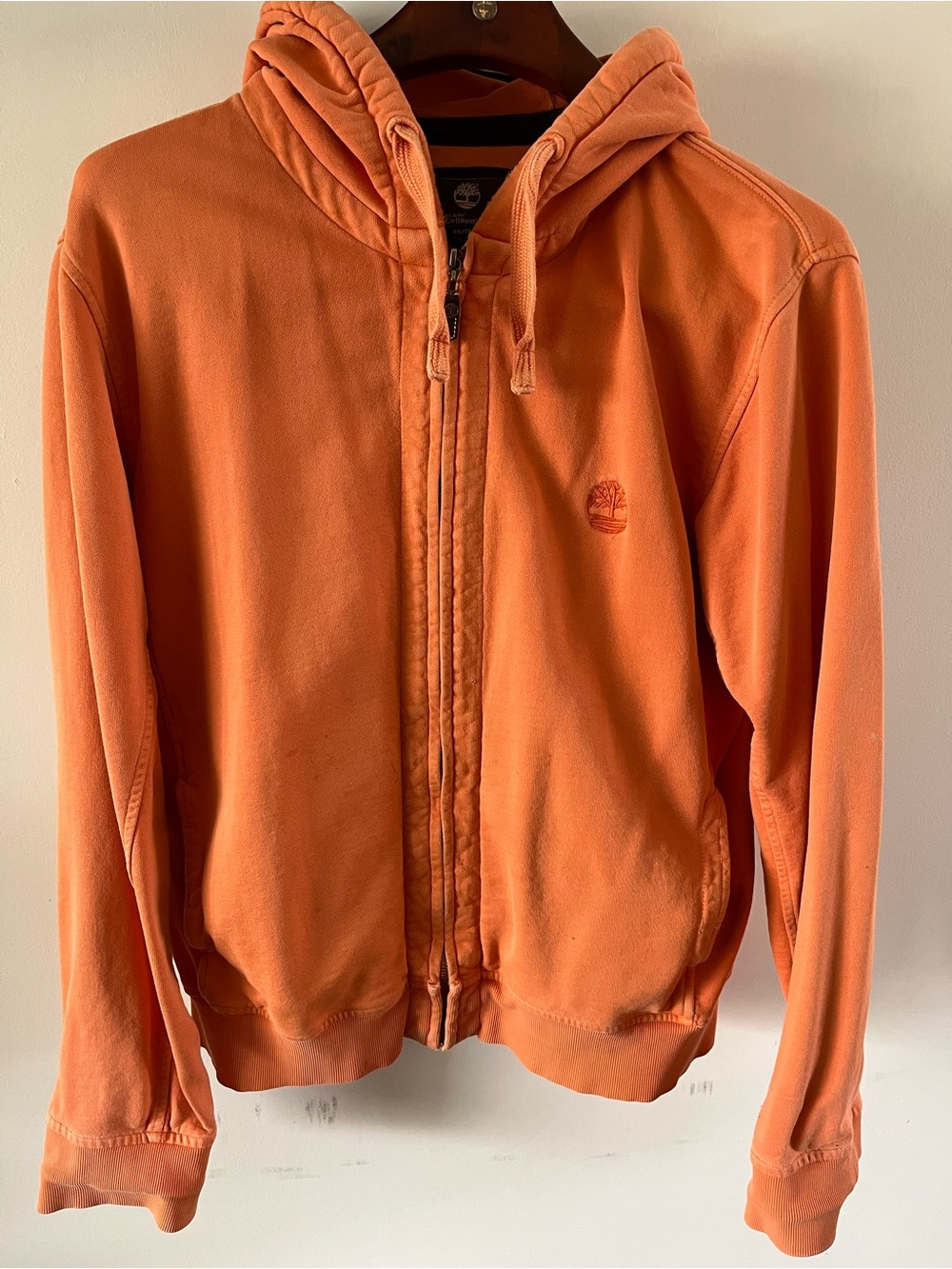 Men’s Timberland Earthkeepers Orange Zip-Up Hoodie sz XXL